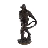 Antoine Bofill, Pescar, cca. 1910, bronz turnat, cizelat, gravat, patinat