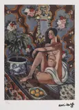 Odaliscă în interior by Henri Matisse, cromolitografie, sold Oct 2019