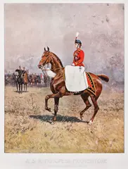 Tadeusz Ajdukiewicz, Principesa Maria în costum de comandant al Regimentului 4 Roșiori, cromolitografie