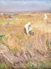 Grâu by Arthur Verona, ulei pe carton, sold Oct 2019
