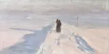 Arthur Verona, Dimineață de iarnă, ulei pe pânză