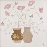 Flori roz by Constantin Piliuță, 1982, ulei pe pânză, sold Oct 2019