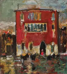 Veneția by Corneliu Baba, 1986, ulei pe pânză, sold Oct 2019