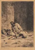 Spoitor by Theodor Aman, acvaforte și gravură cu acul, sold Oct 2019