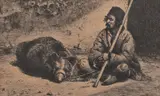 Theodor Aman, Ursar, 1881, gravură cu acul şi acvaforte