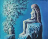 Muză by Sabin Bălașa, 1986, ulei pe pânză, sold Oct 2019