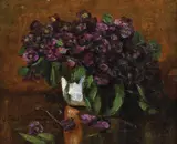 Toporași by Octav Băncilă, ulei pe pânză, sold Oct 2019