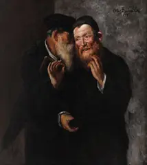Octav Băncilă, O afacere bună, 1899, ulei pe pânză