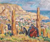 Nicolae Dărăscu, Tătăroaice la Balcic, ulei pe carton