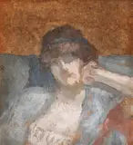 Intimitate by Theodor Pallady, ulei pe carton, offered Oct 2019
