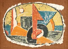 Composition Dada by Marcel Janco, dadalit pe pânză, offered Oct 2019