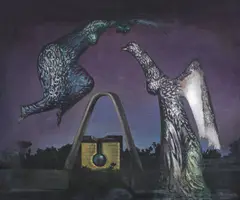 La Machine à devrire by Jules Perahim, 1976, ulei pe pânză, offered Oct 2019