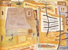 Brădut Covaliu, Casa pădurarului, 1970, ulei pe pânză