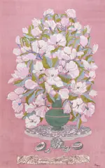 Vasile Celmare, Buchet mare de magnolii, ulei și tempera pe pânză