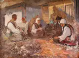 Honoriu Creţulescu, Clacă la porumb