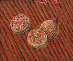 Rodii by Constantin Pacea, ulei pe pânză lipită pe carton, sold Sep 2019