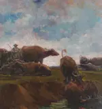 Jean Neylies, Cu bivolii la adăpat