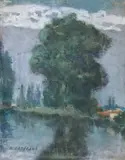 Nicolae Gropeanu, Peisaj cu lac