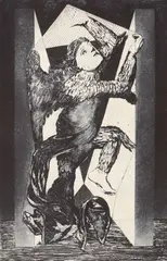 Adrian Dumitrache, Prefigurare, tuş pe hârtie