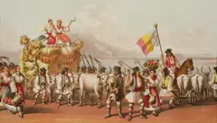Carol Szathmari, Cortegiul agriculturii, cromolitografie