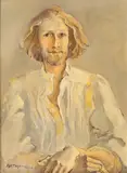 Maria Oteteleșanu, Tânăr cu părul bălai, ulei pe pânză