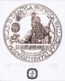 Vlad Ţepeş by Octavian Ioan Penda, 2001, litografie, sold Sep 2019
