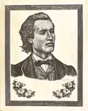 Mihai Eminescu by Octavian Ioan Penda, 1991, acvaforte, sold Sep 2019