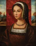Ducesa by sec. Xviii Școală Italiană, ulei pe lemn, sold Oct 2019