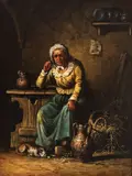 Pál Böhm, Hangița, 1866, ulei pe lemn