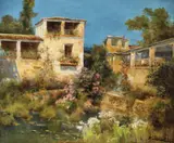 Eduardo Sánchez Solá, Peisaj mediteranean, ulei pe pânză