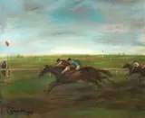 Eugen (Jenő) Feiks, Hipodrom, 1920, ulei pe pânză