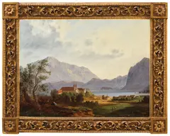 Carl Seibels, Peisaj din Munții Rheinische, ulei pe pânză