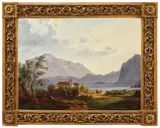 Carl Seibels, Peisaj din Munții Rheinische, ulei pe pânză