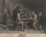 Pierre-François Basan, Jucătorii de cărți (după o pictură de David II Teniers), acvaforte