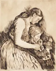 István Prihoda, Surorile, acvaforte