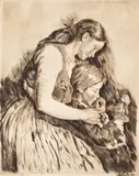 István Prihoda, Surorile, acvaforte
