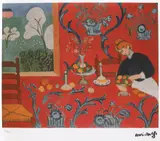 Desertul (Armonie în roșu) by Henri Matisse, cromolitografie, sold Oct 2019