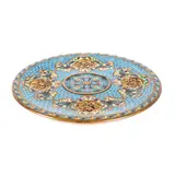 Ferdinand Barbedienne, Platou Barbedienne, din bronz, decorat în cloisonné cu motive floral-vegetale, sfârșitul sec. XIX