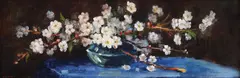 Flori de măr by Constion, ulei pe carton, sold Sep 2019