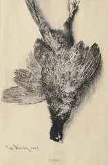 Fazan by Theodor Aman, acvaforte și gravură cu acul, sold Sep 2019