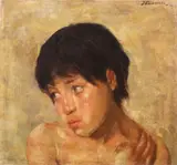Jean Leon Cosmovici, Copilărie, ulei pe pânză