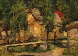 Alexandru Popp, Căsuţa din pădure, ulei pe carton