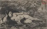 Gheorghe Petrașcu, Odaliscă în interior, acvaforte