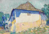 Gore Mircescu, De la fântână, 1919, ulei pe carton