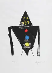 Cavaler by Eugène Ionesco, cromolitografie, sold Sep 2019