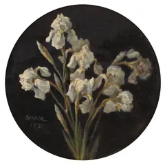 Denise Iordănescu, Iriși, 1932, ulei pe carton