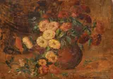 Tufănele by Eugenia Filotti Atanasiu, ulei pe carton, sold Sep 2019