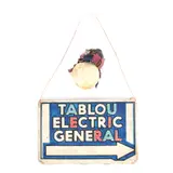 Constantin Petraşchievici, Tablou electric general, indicator metalic și bec format din dovlecel ornamental, fasung și materiale textile