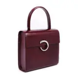 Claude Moliterni, Poșetă Cartier Panthère, din piele burgundy, provine din colecția creatoarei de modă Romanița Iovan