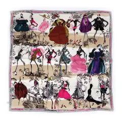 Christian Lacroix, Eșarfă ”Happy 20th Anniversary Christian Lacroix” din mătase naturală, provine din colecția creatoarei de modă Romanița Iovan, 2005, mătase 100%